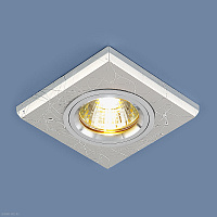 Квадратный точечный светильник Elektrostandard 2080 MR16 SL серебро