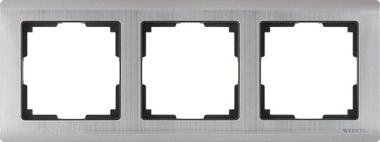 Рамка на 3 поста (глянцевый никель) Werkel WL02-Frame-03