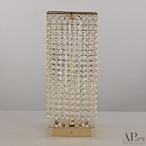 Хрустальная светодиодная настольная лампа APL LED Rimini S500.L4.15-38.A.3000.Gold