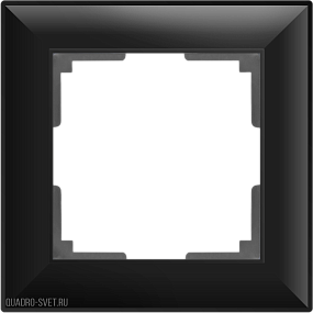 Рамка на 1 пост (черный матовый) Werkel WL14-Frame-01