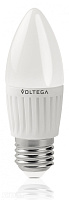 Лампа светодиодная VOLTEGA свеча 6.5W Е14 4000К VG1-C2E27cold6W-C