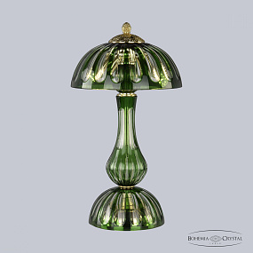 Хрустальная настольная лампа Bohemia IVELE Crystal 1370L/3/25 G Clear-Green/H-1H