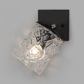 Настенный светильник с выключателем Eurosvet Jackice 20095/1 черный/золото