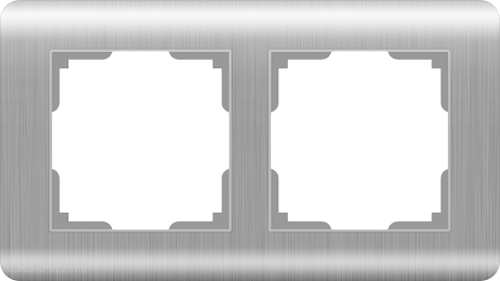 Рамка на 2 поста (серебряный) Werkel WL12-Frame-02