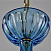Хрустальная подвесная люстра Bohemia IVELE Crystal 1311/10/300 G Aq/Aquamarine/M-1H