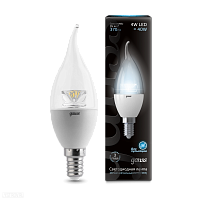 Лампа GAUSS светодиодная cвеча на ветру Е14 4W 4100К