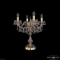 Настольная лампа с хрусталем Bohemia IVELE Crystal 1409L/4/141-47 G