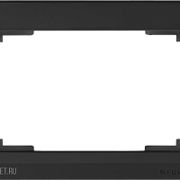 Рамка для двойной розетки (черный) Werkel WL04-Frame-01-DBL-black