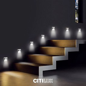 Встраиваемый светодиодный лестничный светильник CITILUX Скалли CLD006K1