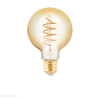 Лампа светодиодная G80, 4W(E27), 245lm, 2200K янтарный EGLO LM_LED_E27 11876
