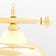 Бильярдный светильник на четыре плафона «Crown» (золотистая штанга, золотистый плафон D38см) 75.016.04.0