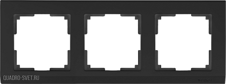 Рамка на 3  поста (черный) Werkel WL04-Frame-03-black