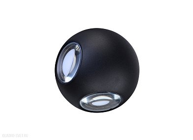 Уличный настенный светодиодный светильник Donolux Lumin DL18442/14 Black R Dim