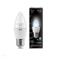 Лампа GAUSS светодиодная cвеча E27 4W 4100К