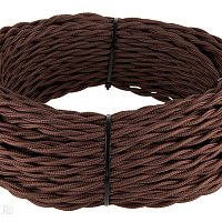 Ретро кабель витой  3х1,5  (коричневый) Werkel