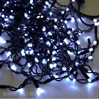 Гирлянда Бахрома, 5х0.7м., 250 LED, холодный белый, мерцание, черный резиновый провод, с защитным колпачком. 08-1553