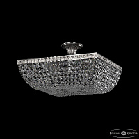 Хрустальная потолочная люстра Bohemia IVELE Crystal 19112/45IV Ni