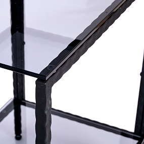 Кованый металлический консольный столик AllConsoles  1011-CB loft grey