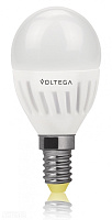 Лампа светодиодная VOLTEGA шар 6.5W Е14 2800К VG1-G2E14warm6W-C