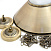 Бильярдный светильник на шесть плафонов «Jazz» (матово-бронзовая штанга, матово-бронзовый плафон D38см) 75.026.06.0