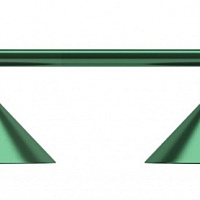 Бильярдный светильник на шесть плафонов «Allgreen» (зелёная штанга, зелёный плафон D35см) 75.000.06.0