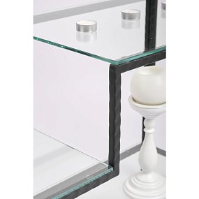 Кованый металлический консольный столик AllConsoles  1011-CB loft clear