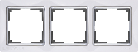 Рамка на 3 поста (белый) Werkel WL03-Frame-03-white