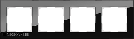 Рамка на 4 поста (черный) Werkel WL01-Frame-04