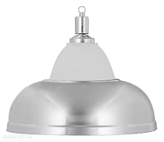 Бильярдный светильник на один плафон «Crown» (серебристая чашка, серебристый плафон D38см) 75.015.01.0