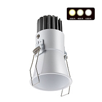 Встраиваемый светодиодный светильник с переключателем цветовой температуры NOVOTECH LANG 358906