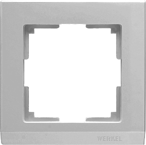 Рамка на 1 пост (серебряный) Werkel WL04-Frame-01
