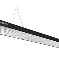 Бильярдный светильник плоский светодиодный «Longoni Compact» (черная, серебристый отражатель, 247х31х6см) 75.247.10.2