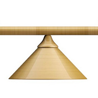 Бильярдный светильник на три плафона «Elegance» (матово-бронзовая штанга, матово-бронзовый плафон D35см) 75.020.03.0