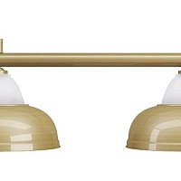 Бильярдный светильник на четыре плафона «Crown» (матово-бронзовая штанга, матово-бронзовый плафон D38см) 75.019.04.0