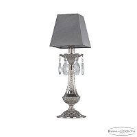 Настольная лампа с хрусталем Bohemia Ivele Crystal Florence 71100L/1 Ni SQ10