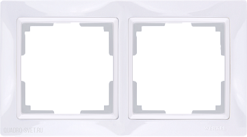 Рамка на 2 поста (белый, basic) Werkel WL03-Frame-02