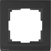 Рамка на 1 пост (черный) Werkel WL04-Frame-01-black