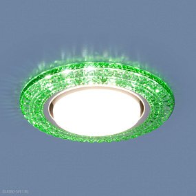Точечный светильник со светодиодами Elektrostandard 3030 GX53 GR зеленый
