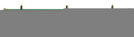 Бильярдный светильник на три плафона «Allgreen» D35 (зелёная штанга, зелёный плафон D35см) 75.000.03.0