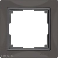 Рамка на 1 пост (серо-коричневый, basic) Werkel WL03-Frame-01