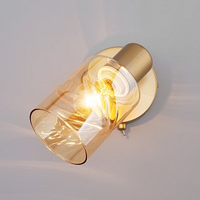 Настенный светильник с выключателем Eurosvet Ansa 20120/1 перламутровое золото