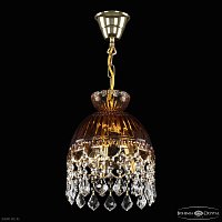 Хрустальный подвесной светильник Bohemia IVELE Crystal 5478/22 G Amber/M-1G Leafs