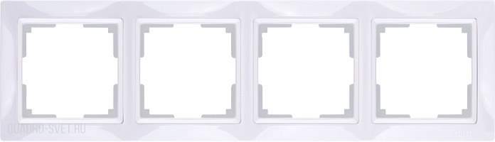 Рамка на 4 поста (белый, basic) Werkel WL03-Frame-04
