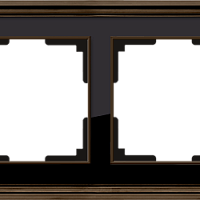 Рамка на 4 поста (бронза/черный) Werkel WL17-Frame-04