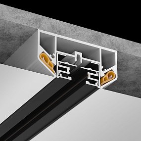 Профиль для монтажа однофазного шинопровода в натяжной потолок Maytoni Accessories for tracks TRA001