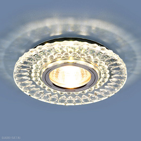 Точечный светодиодный светильник Elektrostandard 2197 MR16 CL/SL прозрачный/серебро