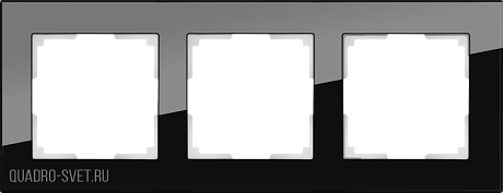 Рамка на 3 поста (черный) Werkel WL01-Frame-03