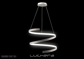 Подвесная светодиодная люстра Лючера Спираль Серебро TLES1-45-01-gr