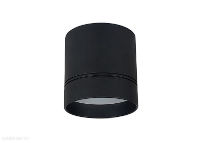 Накладной светодиодный светильник Donolux Barell DL18484/WW-Black R