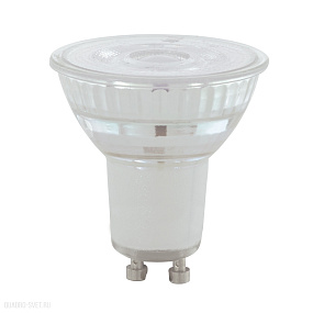 Лампа светодиодная диммируемая COB, 5,2W(GU10), 3000K, 345lm EGLO LM_LED_GU10 11575